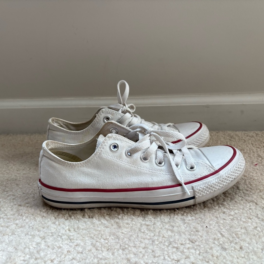 White Converse sneakers